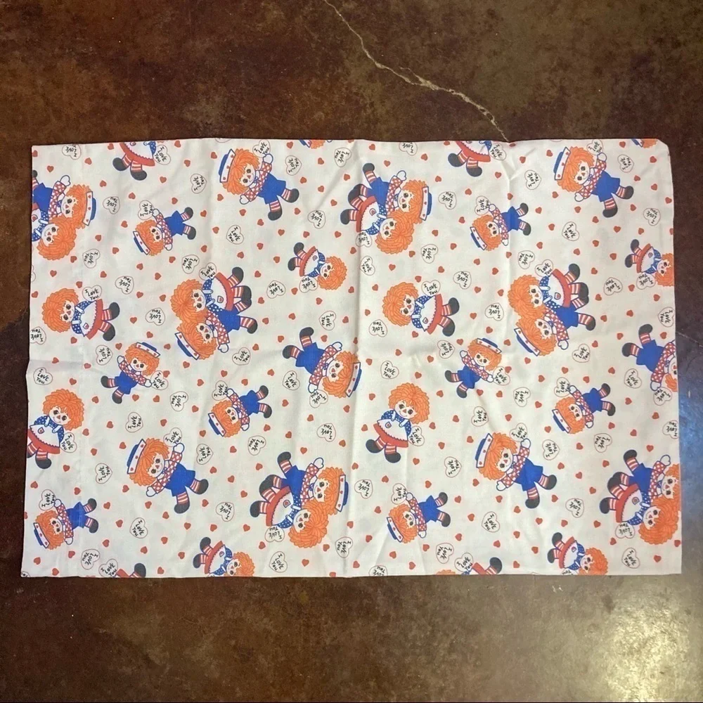Vintage Raggedy Ann and Andy Pillowcase